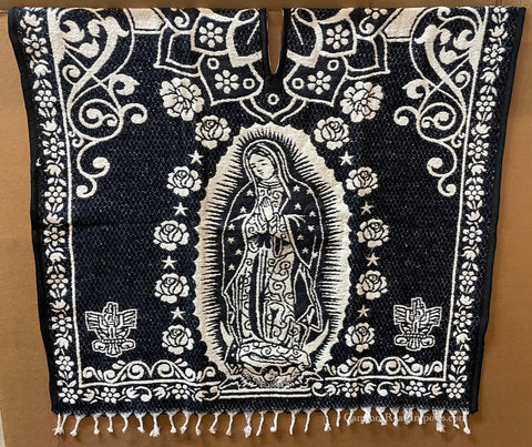 Mexican Poncho Our Lady of Guadalupe GA011