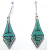 Sterling Silver Turquoise Inlay Earrings TSC020