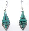 Sterling Silver Turquoise Inlay Earrings TSC020