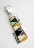 Sterling Silver Multi Stones Pendant TSC062