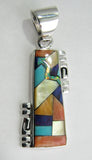 Sterling Silver Multi Stones Pendant TSC063