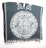 Mexican Poncho Aztec Calendar Gabon CaminoRealImports.com