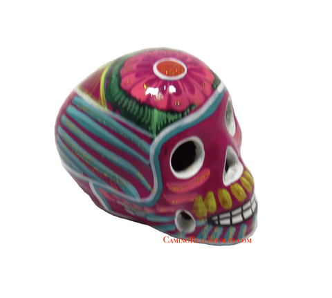 Day Of The Dead Hand Painted 3'' Skull MCSSM009