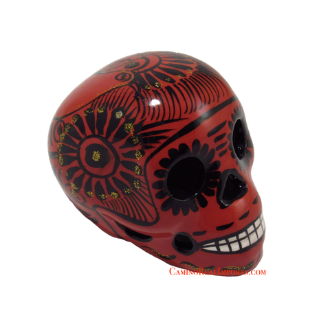 Day Of The Dead Hand Painted 3'' Skull MCSSM008