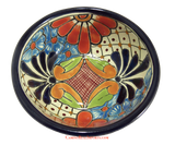 Mexican Talavera Pottery Bowl Plate 5.5" TPB007