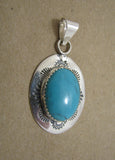 Sterling Silver Turquoise Pendant TSC010