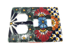 Talavera Double Switch Plate and Socket TDSPS002