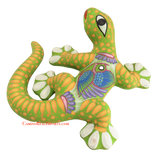 Hand Painted Clay Gecko Lizard GGLL010
