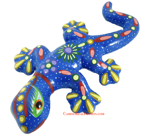 Hand Painted Clay Gecko Lizard GGLL033