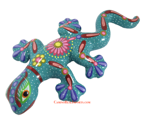 Hand Painted Clay Gecko Lizard GGLL039