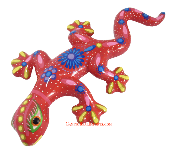 Hand Painted Clay Gecko Lizard GGLL041
