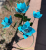Yard Art Metal Flowers Sculpture 27"  MFLWRMM004