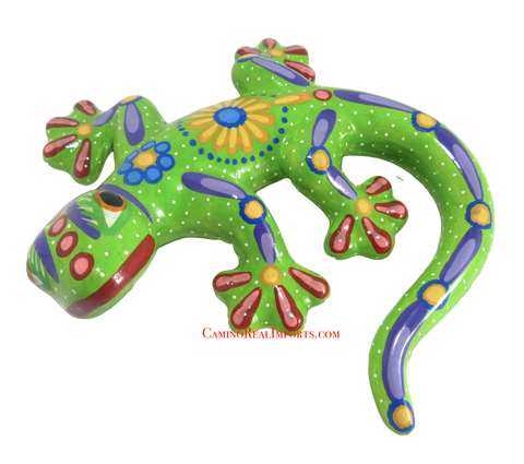Hand Painted Clay Gecko Lizard GGLL020