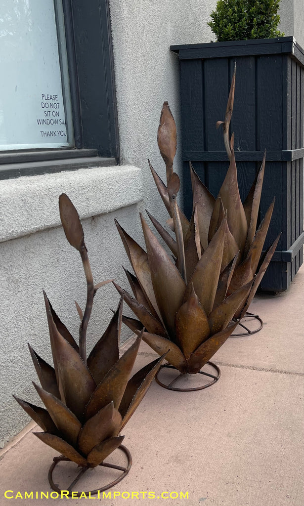 Metal Cactus Agave Yucca Yard Decor MYAS005 – Camino Real Imports