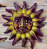 Mexican Wall Decor Guerrero Pottery Sun Face And Moon set GSFMN1001