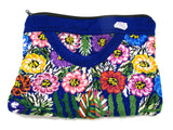 COIN PURSE HAND EMBROIDERED FLOWERS CPH004