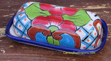 Talavera Pottery Butter Dish Hand Painted Sm Tbds010