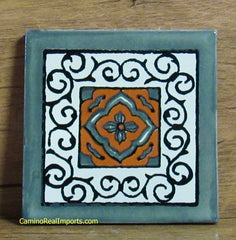 Mexican Tile 4"  T4033