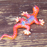 Hand Painted Clay Gecko Lizard GGLL031