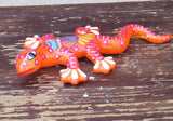Hand Painted Clay Gecko Lizard GGLL030