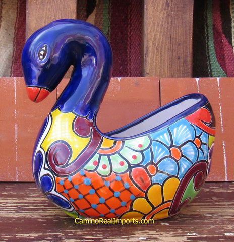Mexican Talavera Pottery Swan TPS001