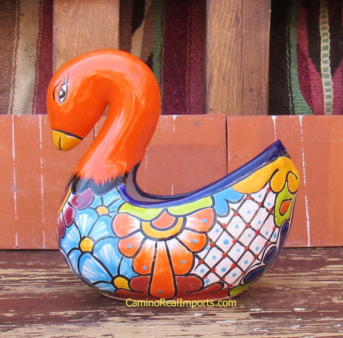 Mexican Talavera Pottery Swan TPS008