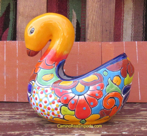 Mexican Talavera Pottery Swan TPS010