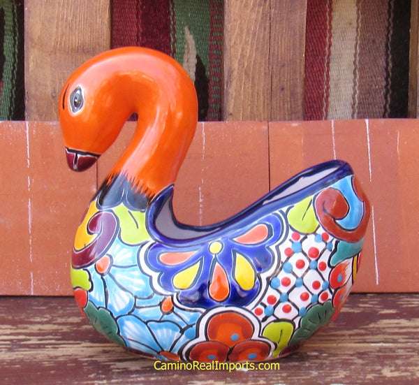 Mexican Talavera Pottery Swan TPS011