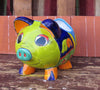 Mexican Talavera Pottery Pig Planter 9" TPSPT006