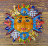 Mexican Wall Hanging Talavera Pottery Sun Face 11" TS110010