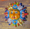 Mexican Wall Hanging Talavera Pottery Sun Face 11" TS110010