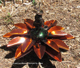 Yard Art Metal Flower on Spring with Music Ant 15"  MFSMA002