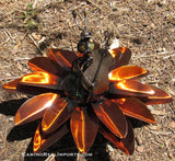 Yard Art Metal Flower on Spring with Music Ant 15"  MFSMA003