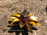 Yard Art Metal Flower on Spring with Music Ant 15"  MFSMA004