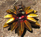 Yard Art Metal Flower on Spring with Music Ant 15"  MFSMA004