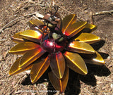 Yard Art Metal Flower on Spring with Music Ant 15"  MFSMA004