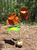 2 Metal Flowers Yard Or Garden Decor MRFB038