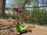 3 Metal Flowers Yard Or Garden Decor MRFB046
