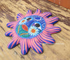Mexican Wall Decor Guerrero Pottery Sun Face GSF1006