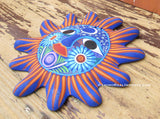 Mexican Wall Decor Guerrero Pottery Sun Face GSF1012