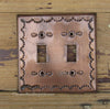Mexican Tin Double Toggle Switch Plate Covers