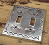 Mexican Tin Double Toggle Switch Plate Covers
