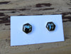 Sterling Silver Post Multi-stone Inlay Earrings PSMSER001