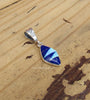 Sterling Silver Lapis Lazuli and Opal Pendant STSP0034