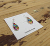 Sterling Silver Turquoise and Opal Inlay Earrings STER020