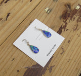 Sterling Silver Opal Inlay Earrings STER015