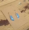 Sterling Silver Turquoise and Opal Inlay Earrings STER022