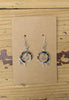 Sterling Silver Black Onyx and Opal Inlay Lizard Earrings STER031