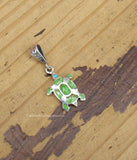 Sterling Silver Gaspite and Opal Turtle Pendant STSP0038