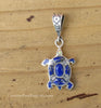 Sterling Silver Lapis Lazuli Inlay Turtle Pendant STSP0047